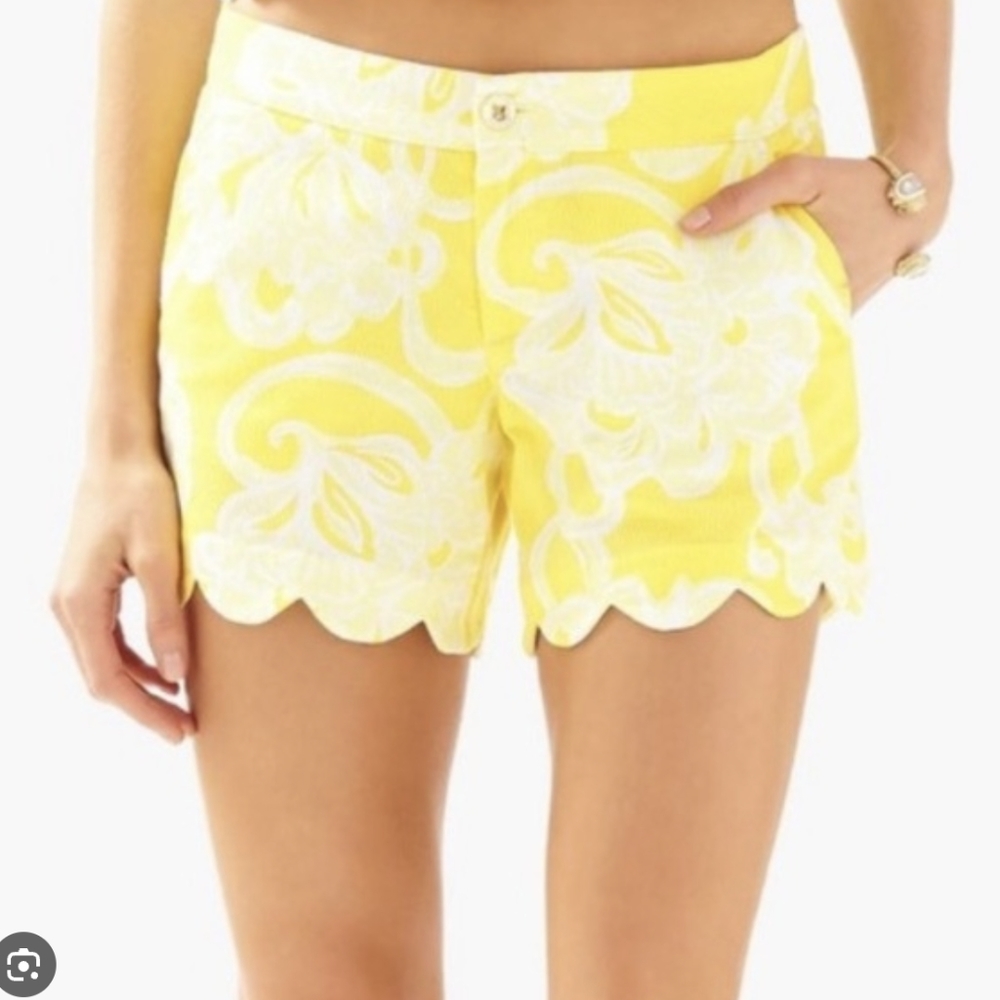 💛 *Lilly Pulitzer* 5" Buttercup Shorts. "Dandelion Yellow Banana". Size 00.